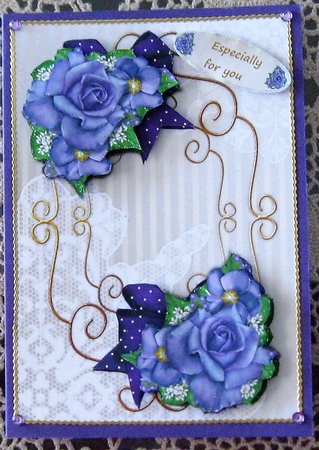 Wonderful Purple Roses Mini Kit by Wendy De Winter