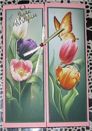 Floral Bookmarks 8 by Wendy De Winter