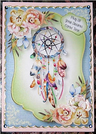 Watercolour Dreamcatcher A5 by Wendy De Winter