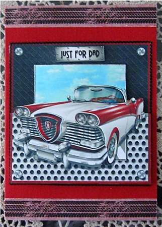 Car Series - Card Topper - Car 6 by Wendy De Winter