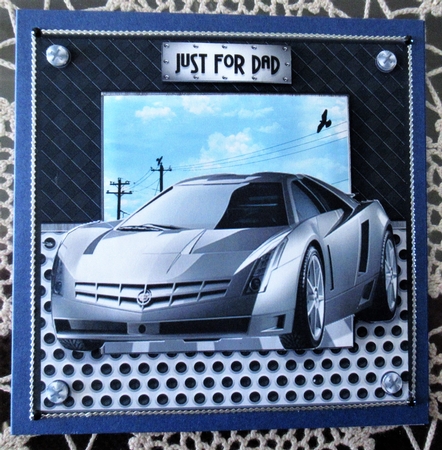 Car Series - Card Topper - Silver Fox by Wendy De Winter