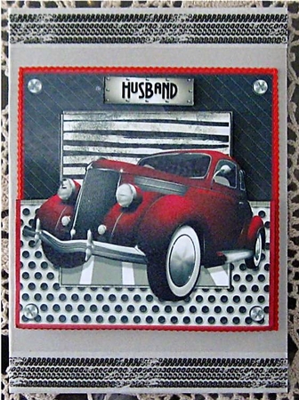 Car Series - Card Topper - Car 11 by Wendy De Winter