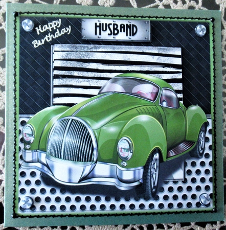 Car Series - Card Topper - Car 12 by Wendy De Winter