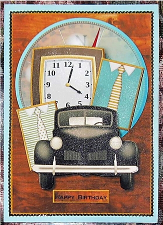 Male Card Time Flies by Wendy De Winter