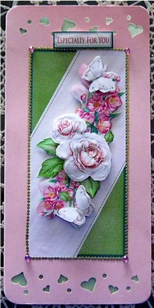 Pink Rose & Blossom DL by Wendy De Winter