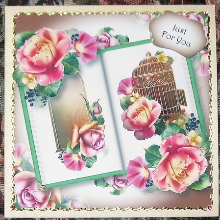 Open Book Flowers - Open Birdcage by Wendy De Winter