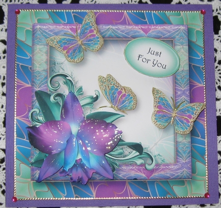 Art Nouveau Bright & Butterflies - Orchids by Wendy De Winter