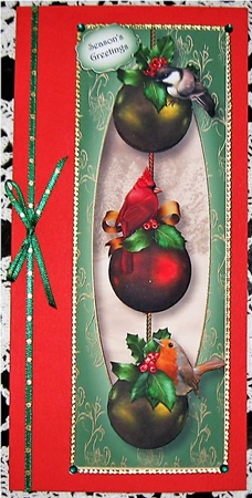 Lge DL Baubles Of Birds by Wendy De Winter