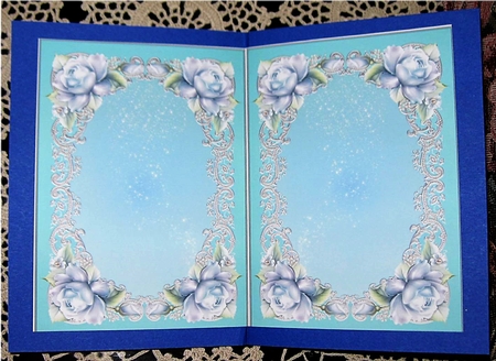 The Vintage Lady and Blue Roses - inserts by Wendy De Winter