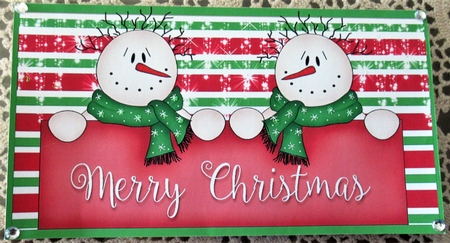 Snowmen Christmas Money/Gift/Voucher Wallet/Pocket or Envelope by Wendy De Winter