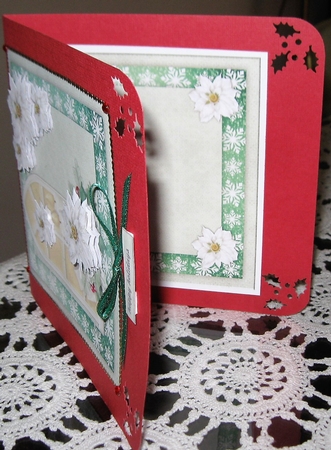Christmas Window  Quick card INSERT by Wendy De Winter