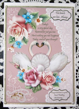 Pearl swans A5 by Wendy De Winter