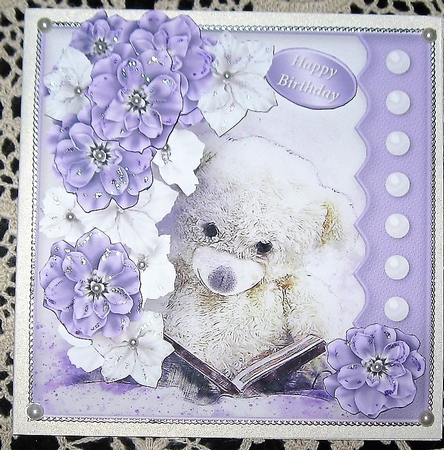 A Quiet Read - Decoupage Card Front by Wendy De Winter
