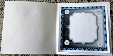 Male Card To A Classic  INSERT by Wendy De Winter