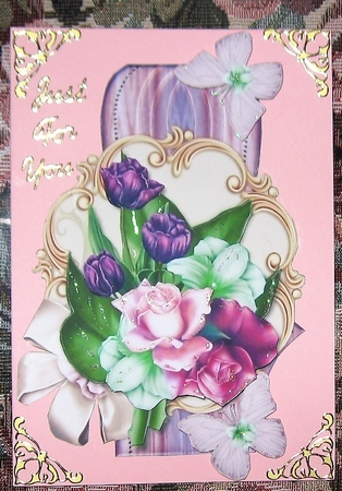 Card Topper Purple beauty 2 by Wendy De Winter