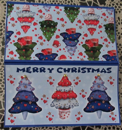 Colour Xmas Tree Christmas Gift/Voucher/Money Wallet/Pocket/Envelope by Wendy De Winter