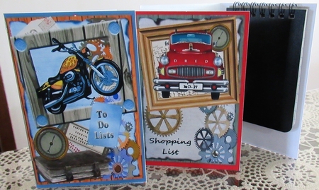 Mini Kit of 3 Note Pads - Easy Project #4  NOW with 2023 and 2024 calendars by Wendy De Winter