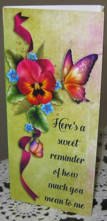 Sweet Reminder Small Chocolate Bar Pocket Card by Wendy De Winter