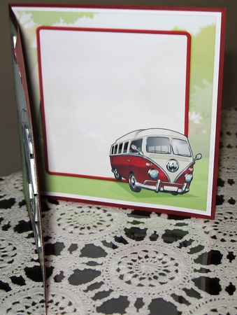 Camper Van Red 8x8 Insert by Wendy De Winter