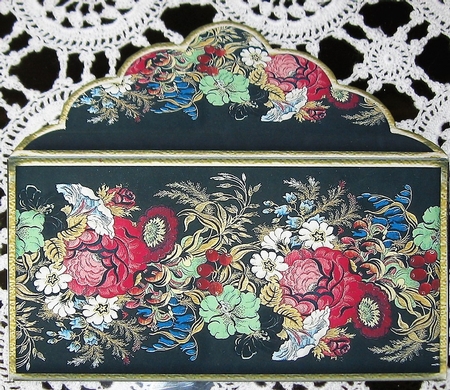 Vintage Floral Money/Voucher or Gift Wallet/Envelope/Pocket by Wendy De Winter