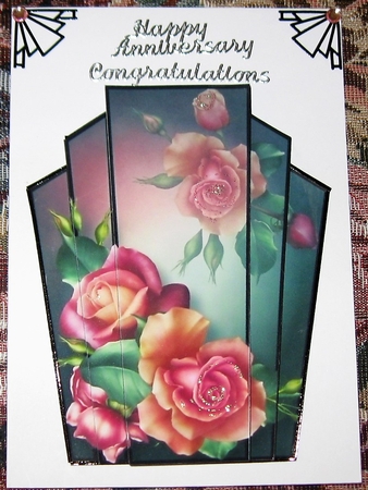 Persian Roses Art Deco Stacker by Wendy De Winter