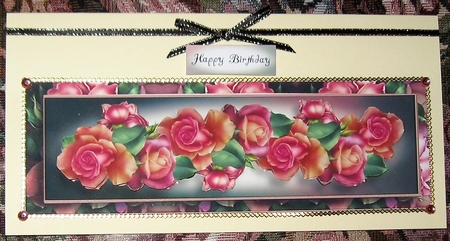 Persian Roses Lge DL by Wendy De Winter