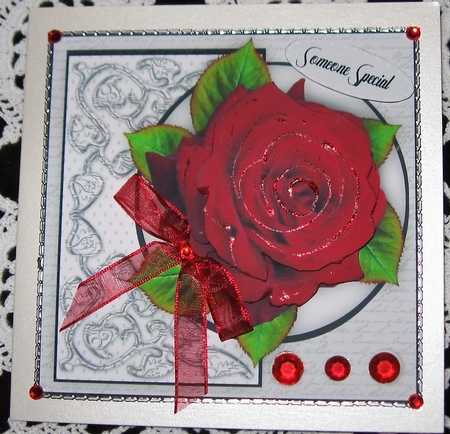Beautiful Red  Rose Topper by Wendy De Winter