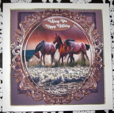 Horses bithday card by Wendy De Winter
