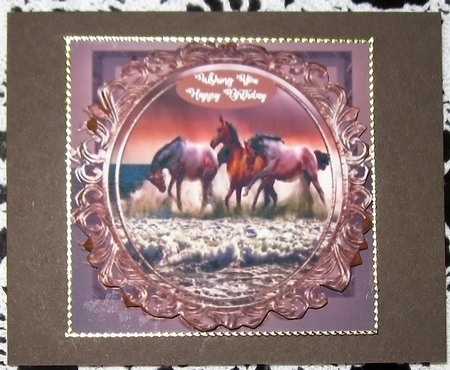 Horses bithday card by Wendy De Winter