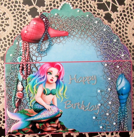 Mermaid daydreams gift money wallet by Wendy De Winter