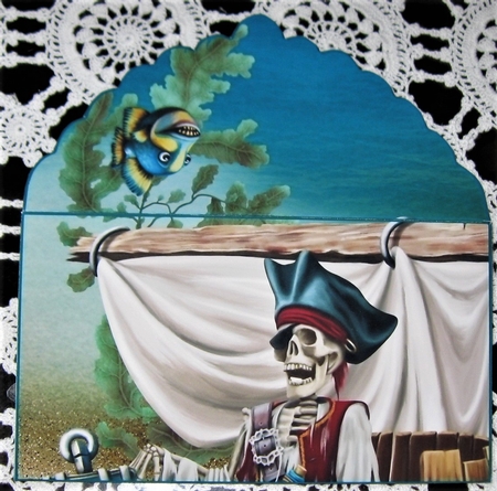 Pirate treasure gift money wallet by Wendy De Winter