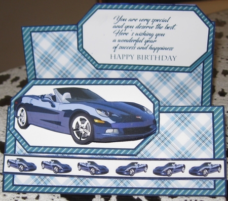 Double tent Blue sports car by Wendy De Winter