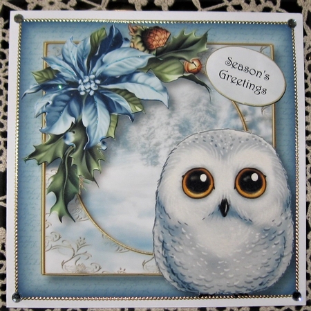 Watercolour Winter Animals - Baby Snowy Owl by Wendy De Winter