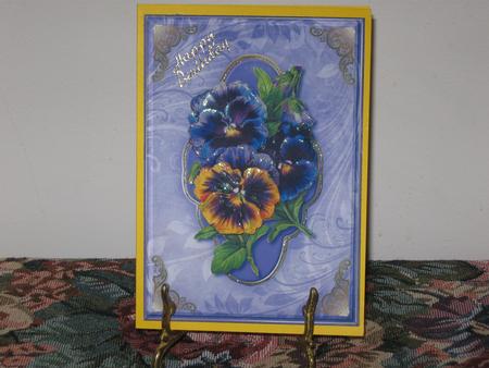 Pansies Quick Card by Wendy De Winter