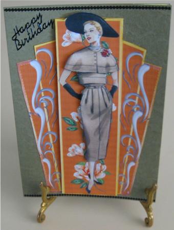 Lovely Art Decko Lady by Wendy De Winter