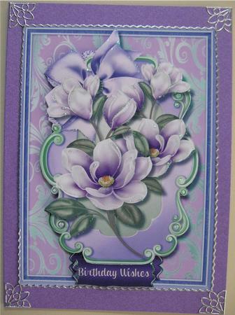 Beautiful Lilac Magnolias in a Ornate Frame  by Wendy De Winter