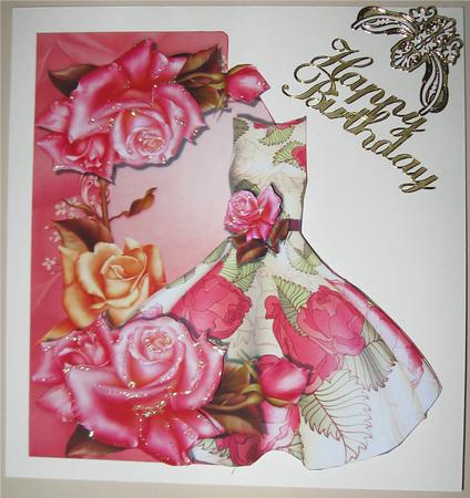 Roses & Ruffles Dress - Shaped Topper by Wendy De Winter