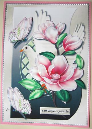 Shaped Card Lattice Sympathy by Wendy De Winter