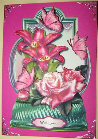 Oriental Tulips and Roses by Wendy De Winter