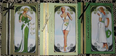 Perfect Peridot Vintage Ladies Panels or Toppers by Wendy De Winter