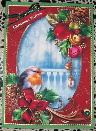 Robin, Holly & Baubles by Wendy De Winter