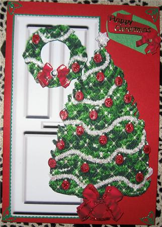 Christmas Deco Door White by Wendy De Winter