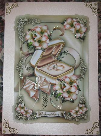 Wedding Engagement Rings Card Mini Kit by Wendy De Winter