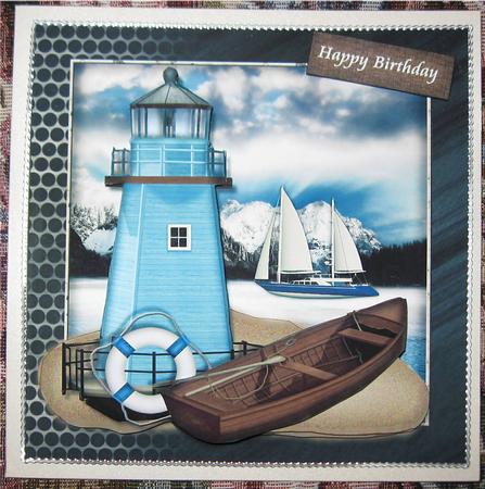 Male Card the Lighthouse Mini Kit by Wendy De Winter