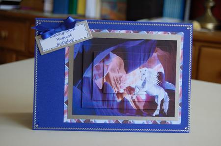 Magical White Unicorn in Slot Canyon Tiles Toppers by Wendy Foden