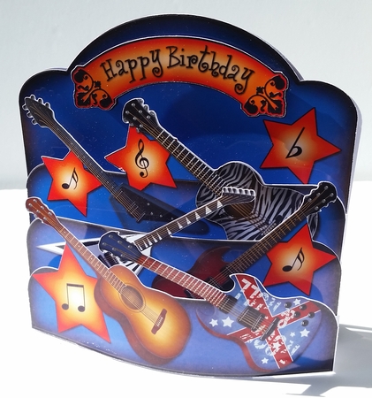 3D Guitars and Music Pop Out Card Kit by Wendy Ford