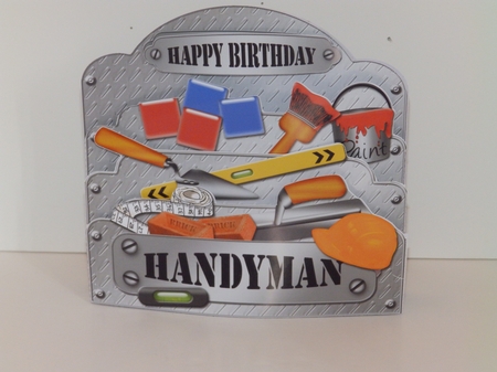 3D DIY Handyman Tools Pop Out Card Kit by Wendy Ford