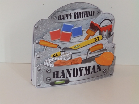 3D DIY Handyman Tools Pop Out Card Kit by Wendy Ford