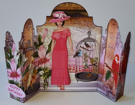 Pink Oriental Theatre Fold Mini Kit by Wendy Ford