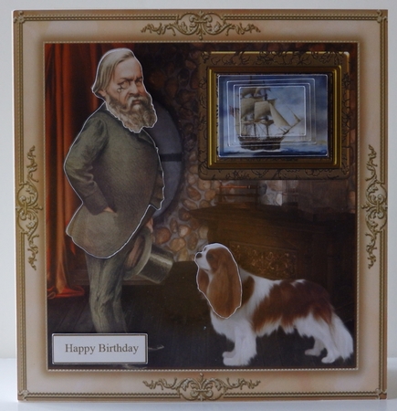 Going for a Walk Card Topper & Decoupage by Wendy Ford